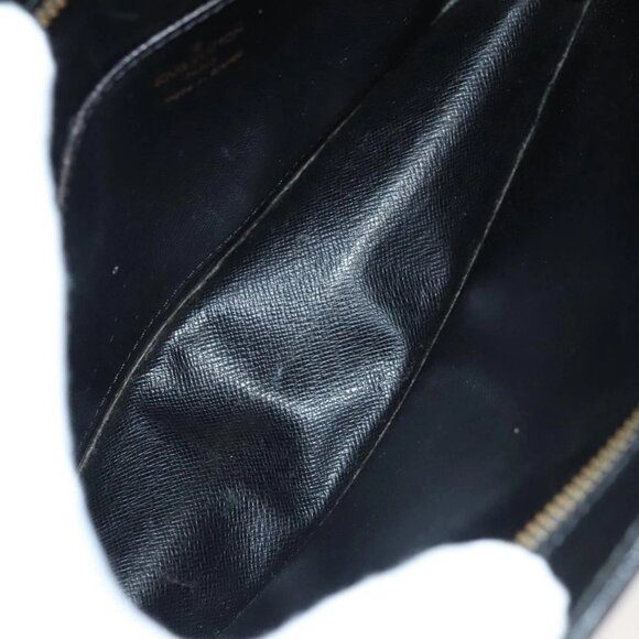 LOUIS VUITTON Epi Pochette Homme Clutch Bag Black Noir - Picture 8 of 16